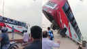 ফেরিতে ওঠার সময় বাস উল্টে নদীতে, বহু হতাহতের শঙ্কা