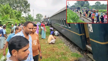 রংপুরে ৬ বগি লাইনচ্যুত, রেল যোগাযোগ বন্ধ