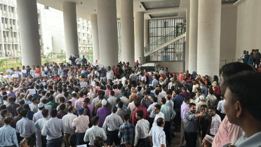 অধ্যাদেশ বাতিলের দাবিতে ফের সচিবালয়ে বিক্ষোভ 