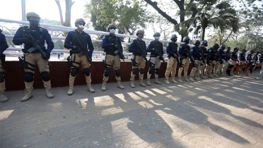 শাহবাগ–শহীদ মিনার এলাকায় কঠোর নিরাপত্তা
