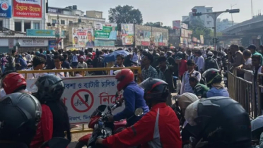 ফার্মগেট অবরোধ, তীব্র যানজট-ভোগান্তি ফার্মগেট অবরোধ, তীব্র যানজট-ভোগান্তি