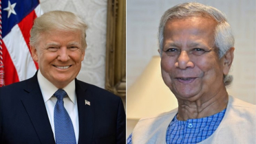 প্রেসিডেন্ট ট্রাম্পের সঙ্গে প্রধান উপদেষ্টার শুভেচ্ছা বিনিময়