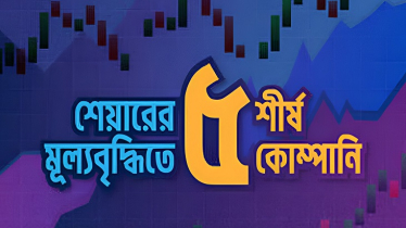 শেয়ারের মূল্যবৃদ্ধিতে শীর্ষ পাঁচ কোম্পানি