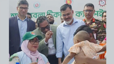 হাম-রুবেলা টিকাদান ক্যাম্পেইন উদ্বোধন করলেন স্বাস্থ্য প্রতিমন্ত্রী