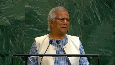 জাতিসংঘ অধিবেশনে ভাষণ দিচ্ছেন প্রধান উপদেষ্টা
