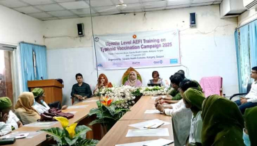 কালীগঞ্জে টাইফয়েড প্রতিরোধে টিকাদান ক্যাম্পেইন 