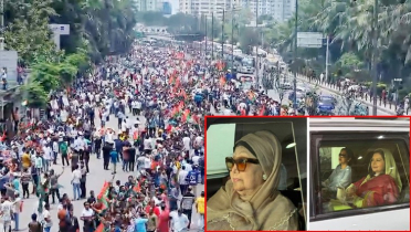 লাখো জনতার ভালবাসায় ফিরোজার পথে খালেদা জিয়া