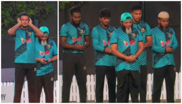 ভারত ম্যাচের আগে ভিন্ন নাসুমের অর্বিভাব, মাঠে দিলেন আজান