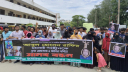 ছাত্রদল কর্মী রাফির হত্যাকারীকে গ্রেফতার দাবিতে বিক্ষোভ