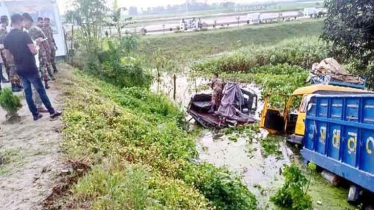 সেনাবাহিনীর টহল গাড়িতে ট্রাকের ধাক্কা, আহত ৮ সেনাসদস্য