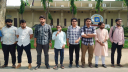 শতভাগ আবাসন-রাকসুর তফসিল ঘোষণার দাবিতে রাবিতে মানববন্ধন