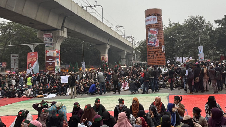 ফের শাহবাগ অবরোধ, তীব্র যানজট