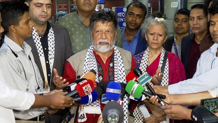 ফিলিস্তিন মুক্ত না হওয়া পর্যন্ত সংগ্রাম চলবে: দেশে ফিরে শহিদুল আলম