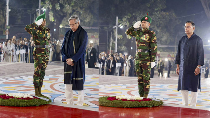 ভাষা শহীদদের প্রতি রাষ্ট্রপতি-প্রধানমন্ত্রীর শ্রদ্ধা