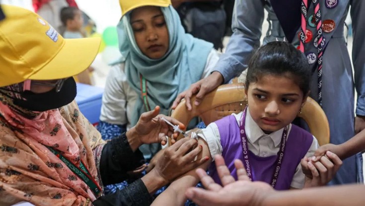 ৪ কোটি ২৫ লাখ শিশুকে টাইফয়েড টিকা দেয়া হয়েছে