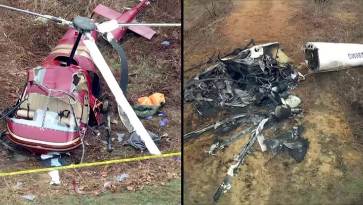 মাঝ আকাশে দুই হেলিকপ্টারের সংঘর্ষ, নিহত ১