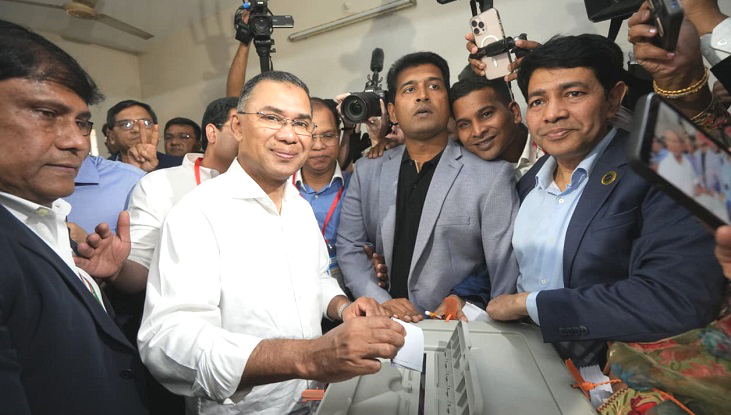 ভোট দিয়ে জয়ের ব্যাপারে শতভাগ আশাবাদী তারেক রহমান