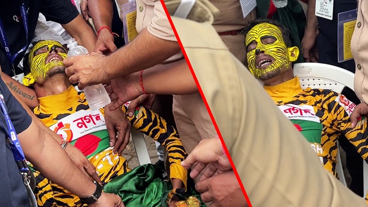 বাংলাদেশি সমর্থককে পেটাল ভারতীয়রা বাংলাদেশি সমর্থককে পেটাল ভারতীয়রা