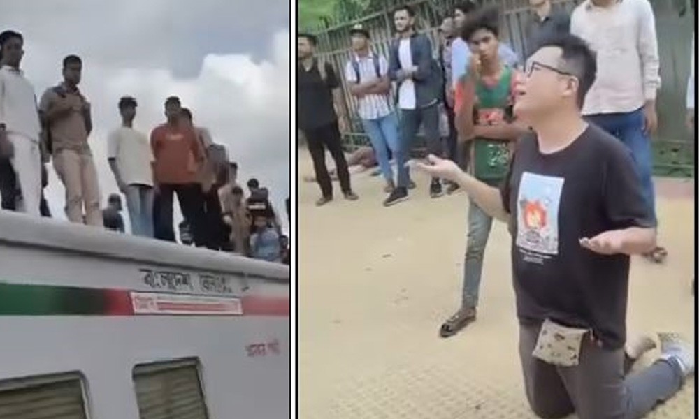 রেলস্টেশনে বিদেশি নাগরিকের আর্তনাদের ভিডিও ভাইরাল