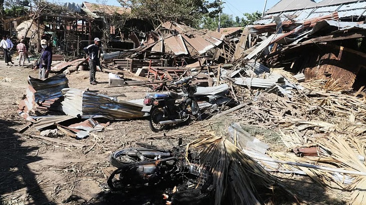 মিয়ানমারে সেনা হামলায় নিহত ১৮