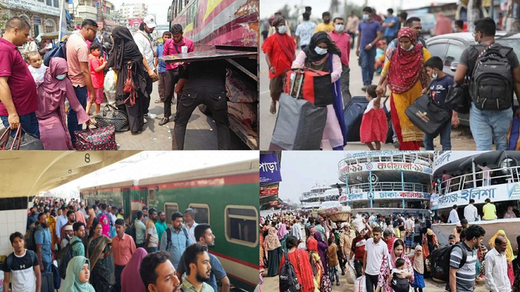 ভোটের ছুটি শেষে জনস্রোত এখন রাজধানীমুখী