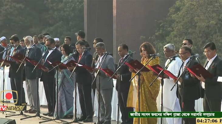 দুই দশক পর তারেক রহমানের নেতৃত্বে ৪৯ সদস্যের মন্ত্রিসভা