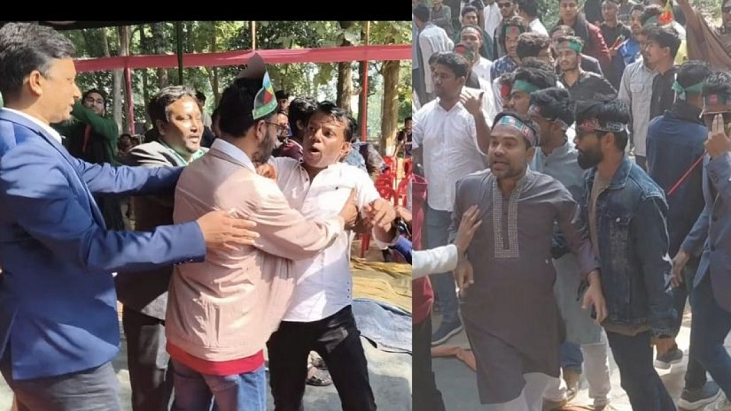 ফের চাকসু ভিপির দিকে তেড়ে এলেন ছাত্রদল সভাপতি