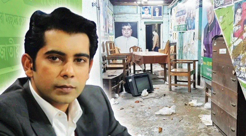 বিএনপির মিছিলে ককটেল বিস্ফোরণ, পার্থের অফিসে হামলা