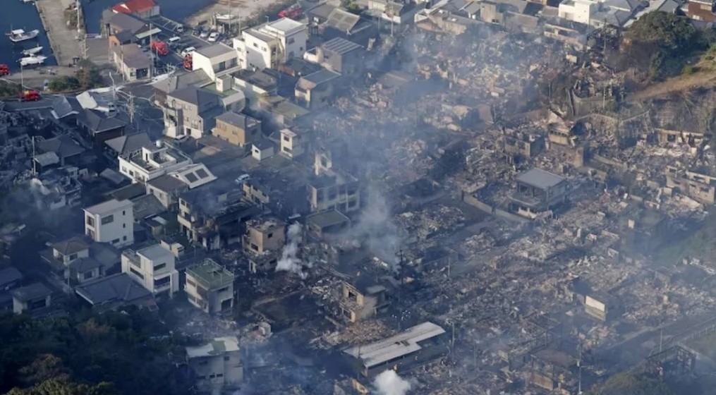 জাপানে আগুন জ্বলছেই, ১৭০ বাড়ি ছাই