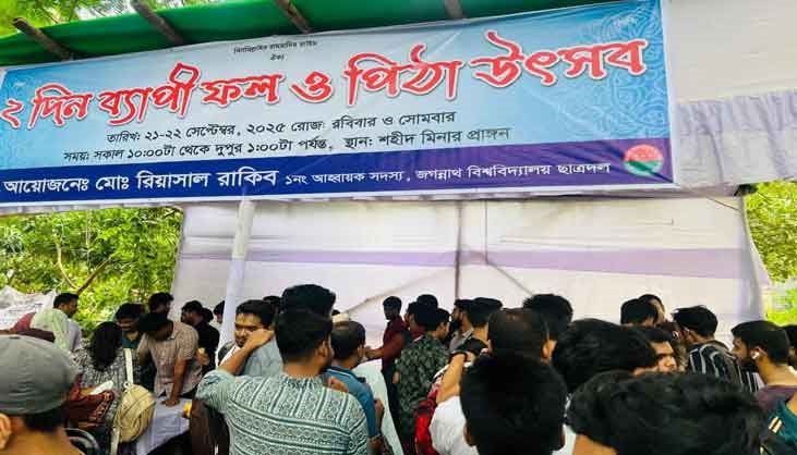 জবি ছাত্রদল নেতার উদ্যোগে ফল-পিঠা উৎসব