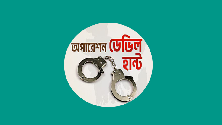 অপারেশন ডেভিল হান্ট অভিযানে গ্রেফতার ২৮