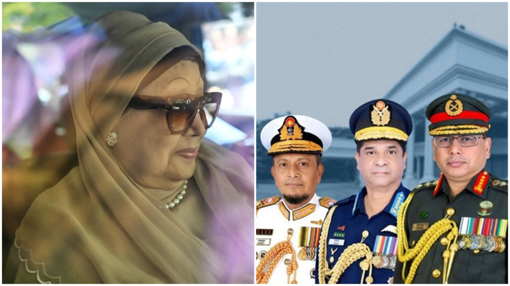 খালেদা জিয়ার চিকিৎসার খোঁজ নিতে হাসপাতালে তিন বাহিনীর প্রধান
