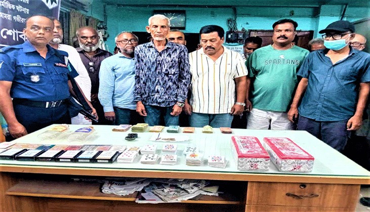 জুয়ার আসরে অভিযান, বিএনপির নেতাসহ গ্রেফতার ৩৪ জুয়ার আসরে অভিযান, বিএনপির নেতাসহ গ্রেফতার ৩৪