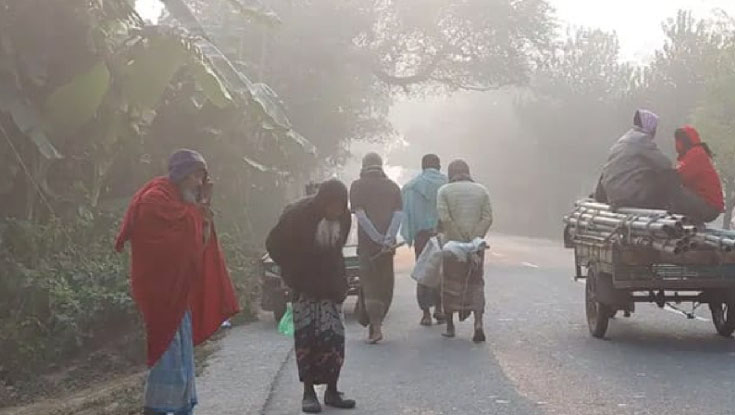 চুয়াডাঙ্গায় মৌসুমের সর্বনিম্ন তাপমাত্রা ৭.৫ ডিগ্রি