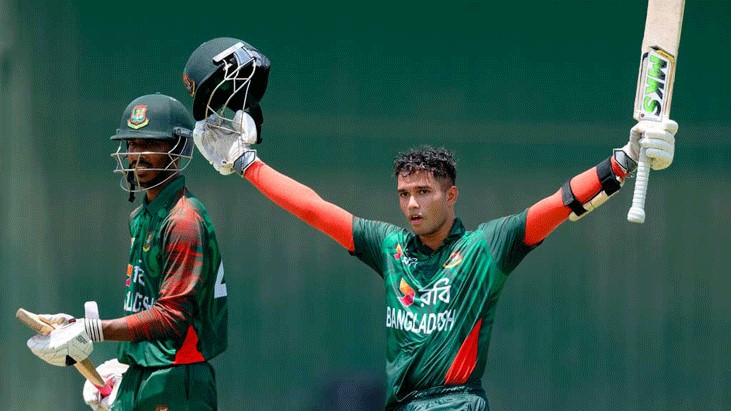 জাওয়াদের সেঞ্চুরিতে শ্রীলঙ্কাকে উড়িয়ে যুবাদের বিশাল জয় জাওয়াদের সেঞ্চুরিতে শ্রীলঙ্কাকে উড়িয়ে যুবাদের বিশাল জয়
