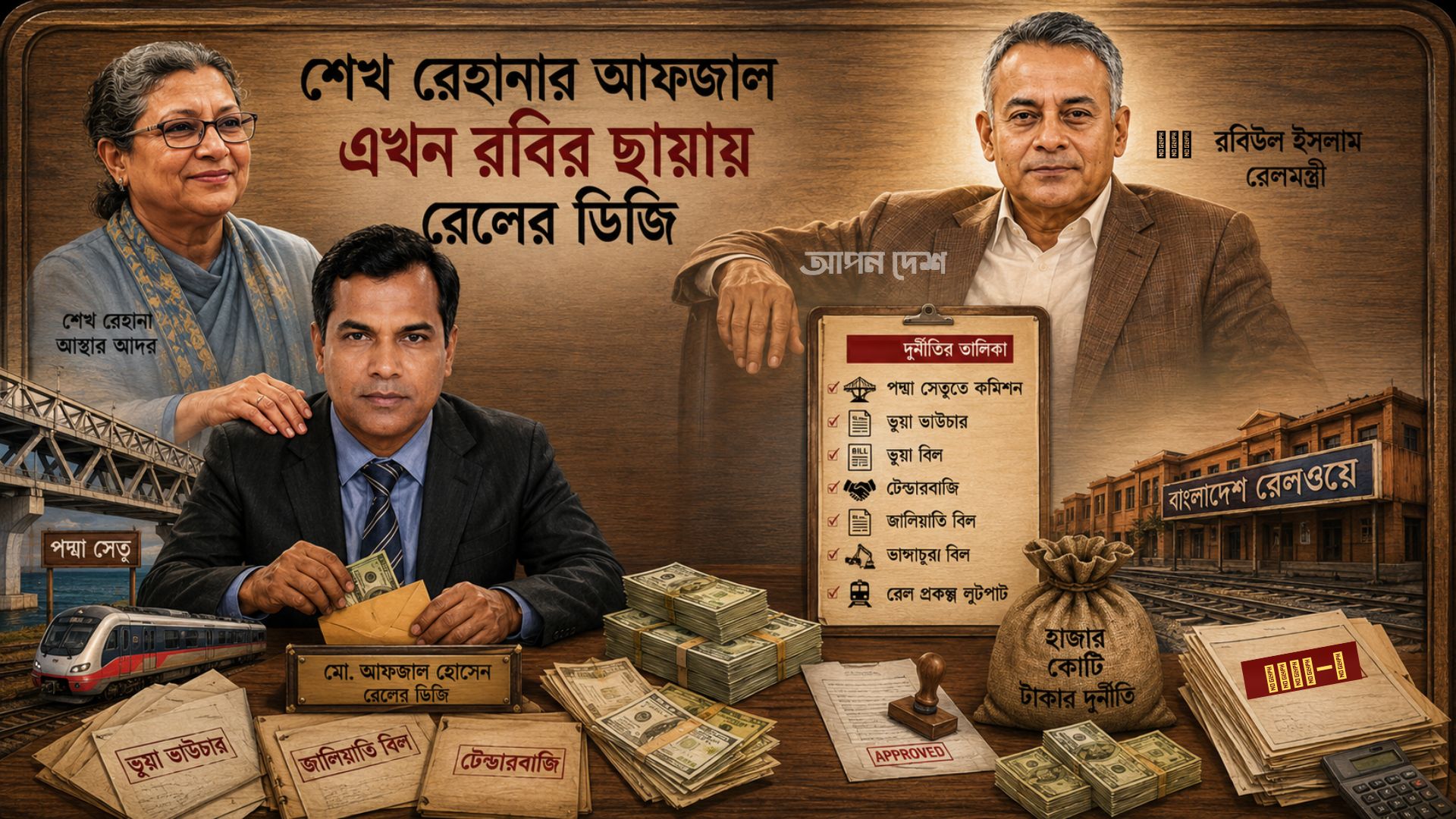 শেখ রেহানার আফজাল এখন শেখ রবির রেলের ডিজি