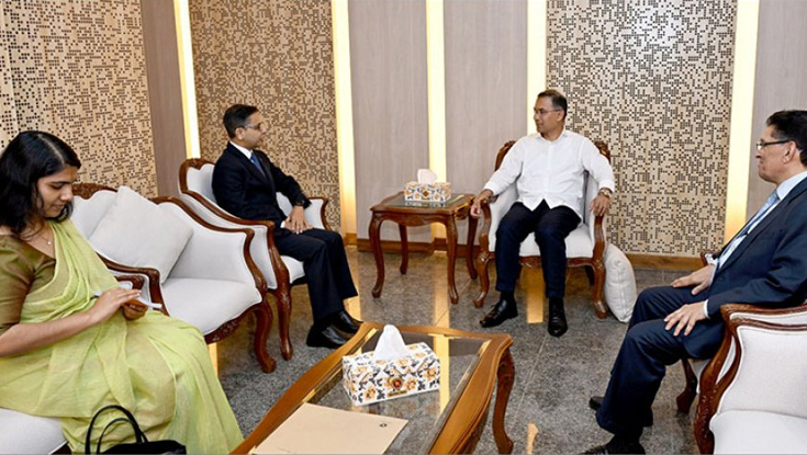 প্রধানমন্ত্রীর সঙ্গে ভারতীয় হাইকমিশনের বিদায়ী সাক্ষাৎ
