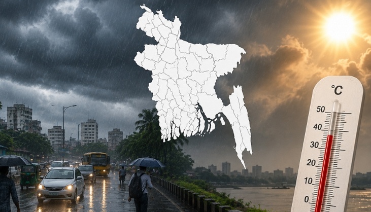 ৪ জেলায় তাপপ্রবাহ, ২ বিভাগে ভারী বৃষ্টির আভাস