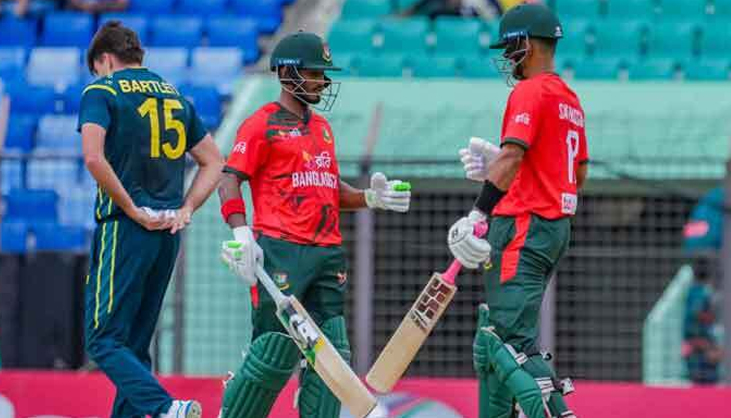 ব্যাটিং ব্যর্থতায় বাংলাদেশের সংগ্রহ ১৩১