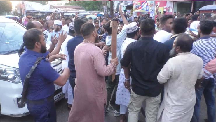 গণঅধিকার পরিষদ-জামায়াতের সংঘর্ষ, আমির হামজাসহ আহত ১০