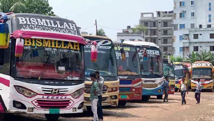 রাজশাহীর সঙ্গে সারা দেশের বাস চলাচল বন্ধ