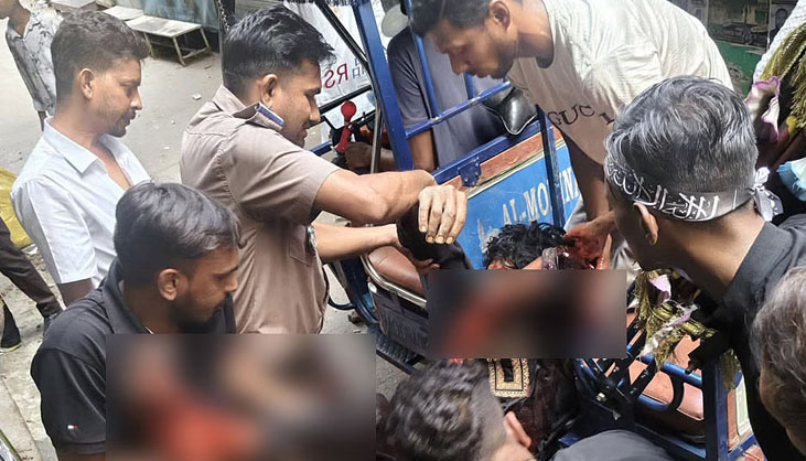 তাজিয়া মিছিলে যুবককে কুপিয়ে হত্যা
