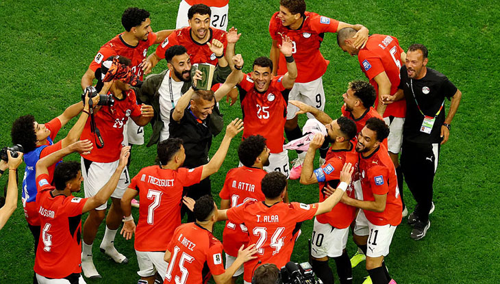 ইতিহাস গড়ে শেষ ষোলোয় মিশর