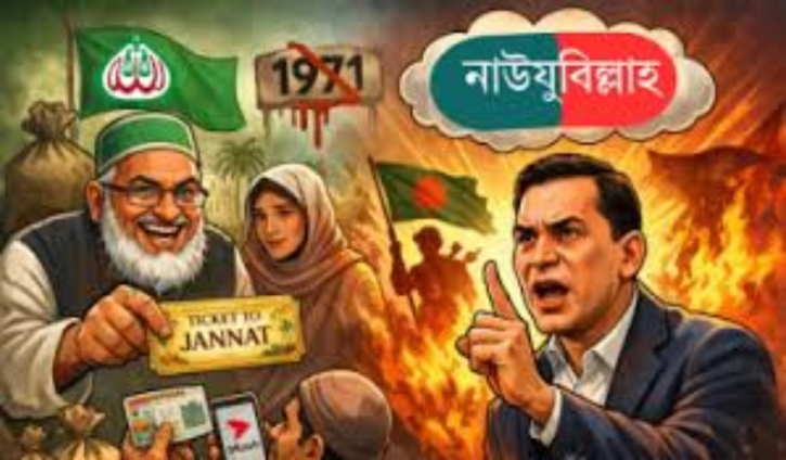 ‘জান্নাতের টিকিট’ দাঁড়িপাল্লায় বনাম তারেক রহমানের ‘নাউযুবিল্লাহ’