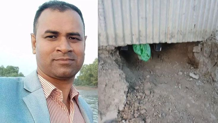 সিঁধ কেটে ঘরে ঢুকে ব্যবসায়ীকে কুপিয়ে হত্যা