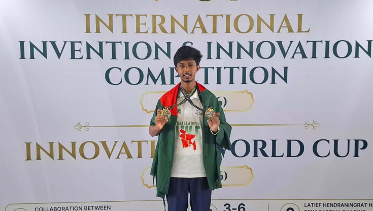 ইন্দোনেশিয়ায় স্বর্ণপদক জিতলেন বগুড়ার নাঈম