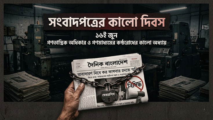 আজ সংবাদপত্রের কালো দিবস