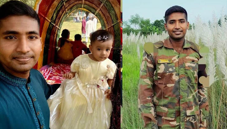 পিয়াসের শেষ বিদায়ে কাঁদল মালিপাড়া, বাবাহারা ছোট্ট মেয়ে