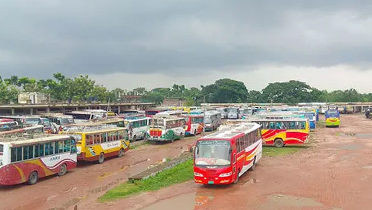 রাজশাহীর সঙ্গে সারা দেশে বাস চলাচল বন্ধ