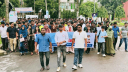 শিবিরের গুম-অপহরণ নাটকের প্রতিবাদে বাকৃবিতে ছাত্রদলের বিক্ষোভ